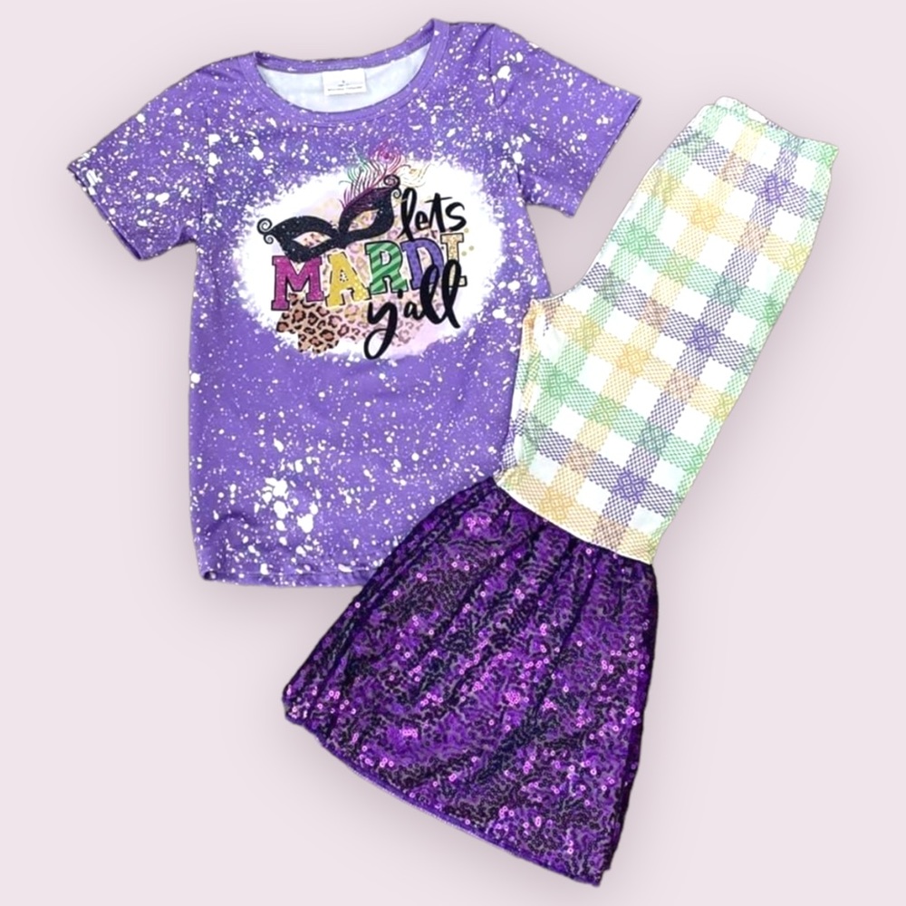 Boutique Girls Mardi Gras Outfit